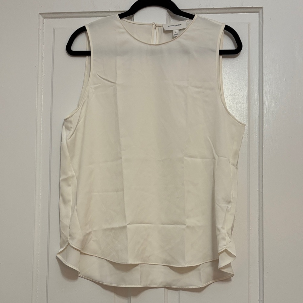 Banana Republic Ivory Sleeveless Top -Brand New with Tags